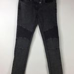 LF Carmar Moto Skinny Acid Wash Jeans Charcoal Size 26 NWT Photo 11
