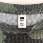 BP New  Camo Print Thermal Knit Long Sleeve Tee Cozy Crewneck Green Photo 11