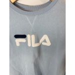 FILA Embroidered Logo Crewneck Sweatshirt Light Blue Size Medium Photo 3