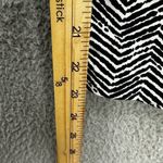 Chico's pants womens medium 2 black white zebra print cotton cropped capri resort Photo 3