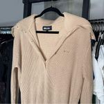 New SER.O.YA Katana Sweater Mini Dress in Tan Size L Photo 7