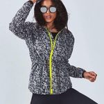 Fabletics Siena Lightweight Hooded Windbreaker Jacket Black & White Size Small Photo 11
