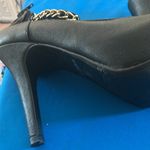 Madeline Girl Madeline Black Women's Shoes with Gold Chain Detail 7 Photo 3