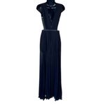 Bebe  PLEATED HIGH DOUBLE SLIT GOWN Photo 15