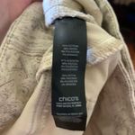 Chico's tan paisley straight leg normcore girlfriend jeans Photo 2