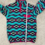 Patagonia Synchilla Navajo Snap T Fleece XS Turquoise Pink Southwestern Photo 6