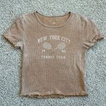 American Eagle Waffle Baby Tee Photo 0