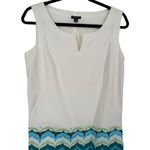 Ann Taylor  Wave Print Sleeveless Shift Dress Size‎ 6 Career Office Photo 4