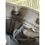 Loft Ann Taylor Julie Skinny Gray Trouser Pant Flat Front Career Business 14T Photo 3