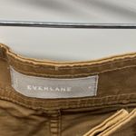 Everlane khaki high waisted wide leg cropped pants office casual size 4 Photo 5