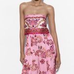 ZARA  jumpsuit romper wide leg sleeveless boho  floral summer vacation casual Photo 7