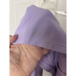 Athleta Elation Light Purple V-Neck Crop Top Size Small Yoga Athleisure Minimal Photo 7