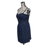 AUW Daisy Floral Milkmaid Mini Dress Blue Coquette Cottagecore Preppy Coastal L Size L Photo 2