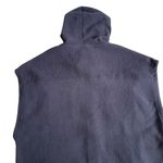 PacSun Women’s Hooded Polar Fleece Vest Size M/L Black Oversized Long Pockets Photo 6