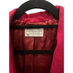 Pendleton Miss Vintage 100% Virgin Wool Made In USA Burgundy Blazer Size 12 Photo 1