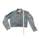 Vintage 90s Disney Mickey & Co Mickey Time Classic Denim Jean Jacket Size S/M* Blue Photo 3