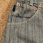 Vintage Chic Striped jean shorts Junior size 9 Blue Photo 1
