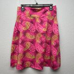 Tranquility High Waist Womens Floral Skirt Medium Barbiecore Fairy Prairie Chic Pink Photo 3