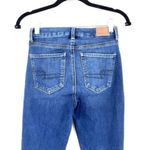 American Eagle Outfitters Women's Distressed Curvy Jegging Jeans Blue Denim Sz 0 Photo 4