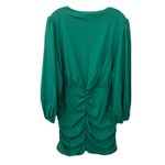 H&M  Green Ruched V Neck Long Sleeve Dress Plus Size 3XL Cocktail Holiday Photo 4