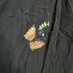 Cut Loose Embroidered Patchwork Butterfly Button Shirt Dress Size 2X Black Photo 3