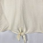 Madewell  Texture & Thread White Tie Front Tank Top M Photo 4