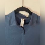 90 degree by reflex cropped collared top size XS short sleeve tennis polo NWT Blue Photo 1