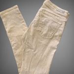 AG Adriano Goldschmied Adriano Goldschmied yellow/white snakeskin super skinny jeans Sz 27R Photo 2