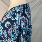 Chico's Paisley Floral 3/4 Sleeve Blouse Womens XL Spring Preppy Bright Photo 8