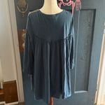 Deletta  Blue Blouse with Embellished Yoke Josephine Top Large Photo 3
