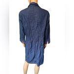 Disney Store Y2K Embroidered Winnie the Pooh Snap Button Up Denim Midi Dress Photo 4