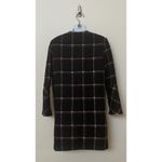 BB Dakota Hewes Black Plaid Flare Sleeve Wool Blend Coat Size S EUC!!! Photo 2