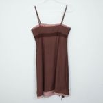 BCBGMAXAZRIA  Womens‎ Silk Babydoll Slip Dress Size 8 Brown Y2K HOCO Fairy Event Photo 8
