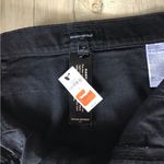 Banana Republic  Denim Mini Skirt Women Size 12 Black Pockets Casual Cargo NWT Photo 4