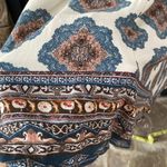 En Crême En Creme size Small boho spring summer dress medallion print cream blue mini Photo 6