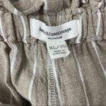 Beach Lunch Lounge Linen Blend Giavanna Sailing Tan & White Pants XS Photo 7