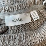 Cloth Womens Cold Shoulder Open Back Sweater Beige Size Small NWT‎ Tan Photo 3