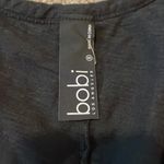 Bobi  Los Angeles Black Raw Seam Hem V-Neck Tank Top Photo 5