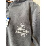 Disney NWT Dineyland Resort Paris Fleece Full Zip Jacket Sz M Embroidered Logo Photo 2