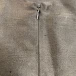 Dana Buchman  100% Silk Zip Up Fitted Peplum Shell Top Blouse Dark Brown Size 8 Photo 5