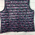 Woman Within size 1X Floral Print Quilted Puffer Vest Zip Up Photo 5