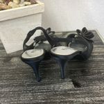 White House | Black Market  Contessa Black Bow Ankle Strap Slingback Heel Shoes 8.5 Photo 2