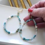 Free People New! FP Avril Stone Dangle Earrings Photo 5