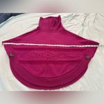 Montelli Womens Sz: Large Magnets Cowl Neck Side Button Round Bottom Cape. Pink Photo 2