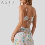 ASTR  The Label Verana Slip Midi Dress Pink Turquoise Floral M Photo 4