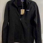 Patagonia NWT , Better Sweater 1/4 Zip, Fleece pullover, medium/Small, Black Photo 0