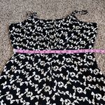 Mauve bow pattern open back romper Black Size L Photo 5