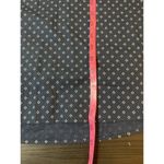 L.L.Bean Shirt Women Medium Polka Dots Cotton Blue White 1/4 Button Henley Church Photo 10