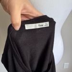 Wilfred  Free Black Pocket Crew Neck Cropped Twist Short Sleeve Blouse Womens XS Photo 3