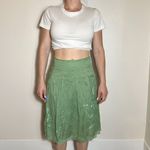 Gianni Bini  Green Sequin Knee Length Skirt Size 2 NWT! Photo 1